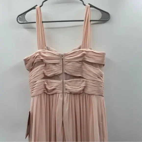 Birdy Grey Elsye Sleeveless Mesh Cutout Bridesmaid Dress in Pale Blush Sz S NWT Birdy Grey Elsye Sleeveless Mesh Cutout Bridesmaid Dress in Pale Blush Sz S NWT